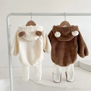 Hooded Teddy Bear Romper - Sara closet