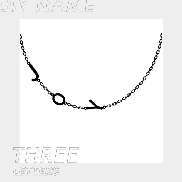 Express your individuality with our custom letter pendant choker name necklace. Featuring personalized letter pendants on a sleek choker chain, this necklace adds a unique and stylish touch to any outfit, perfect for casual and formal occasions.