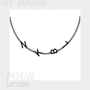 Express your individuality with our custom letter pendant choker name necklace. Featuring personalized letter pendants on a sleek choker chain, this necklace adds a unique and stylish touch to any outfit, perfect for casual and formal occasions.