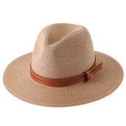 Wide brim straw hat, perfect for sun protection and summer style. Crafted from natural straw materials, this hat offers ample shade and breathability, ideal for sunny days at the beach or outdoor events.