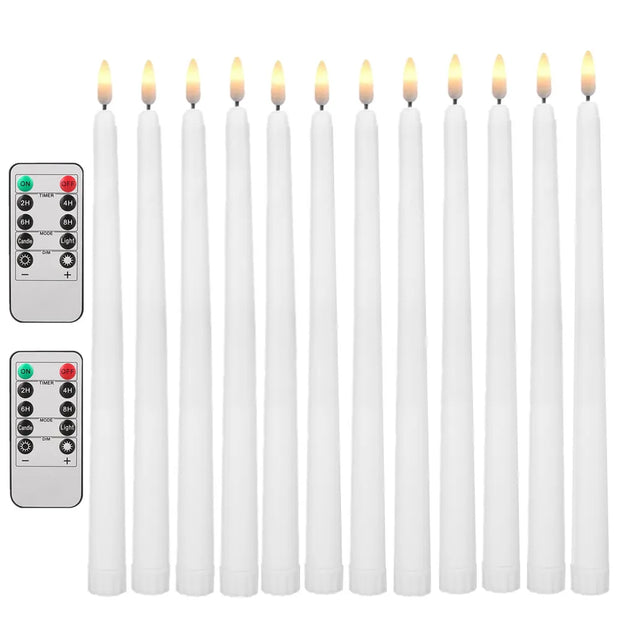 LED Taper Candles | Flameless Candles  Flameless Taper Candles  White LED Taper Candles  Led Taper Candles  Flameless LED Taper Candles (Set of 2)  Led Taper Candle  Premium Flickering Flameless Wax Taper Candle  LED Flameless Taper Candles (Set of 4)  Flameless LED Taper Candle with Timer