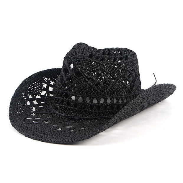 Fashion Hollowed Straw Hat - Sara closet