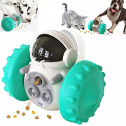 "Entertain and reward your pet with our tumbling treat tumbler. Provides mental stimulation and fun while dispensing tasty treats."