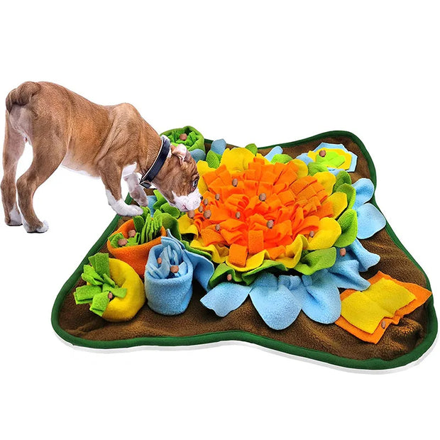 Introducing the Snuffle Bliss Mat: Your pet's ultimate sensory experience, perfect for engaging their natural instincts and promoting mental stimulation during mealtime.