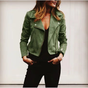 Slim Short Zipper Jacket - Sara closet