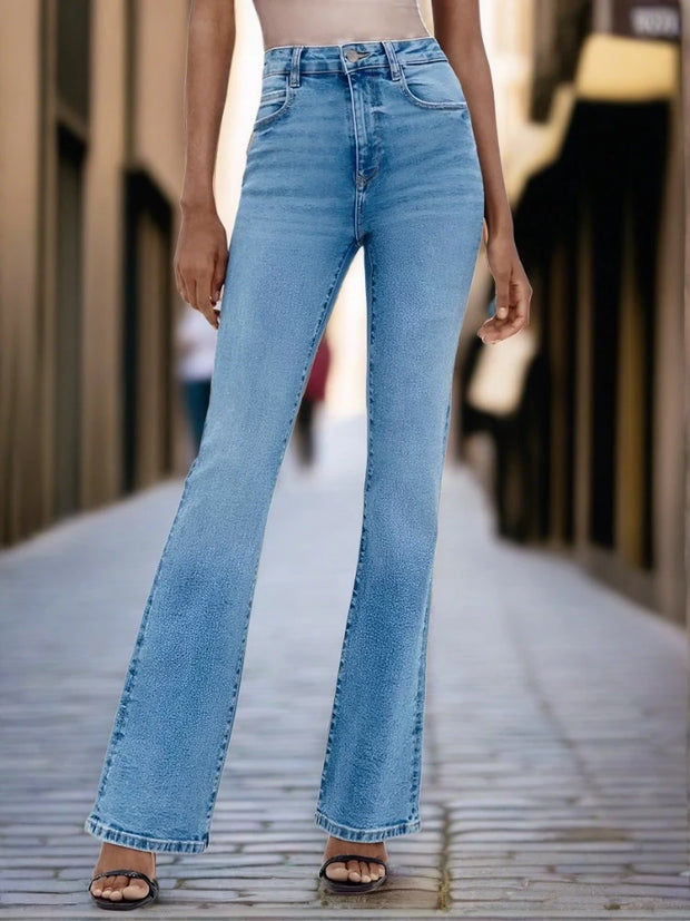 Gradient Flare Office Jeans - Sara closet