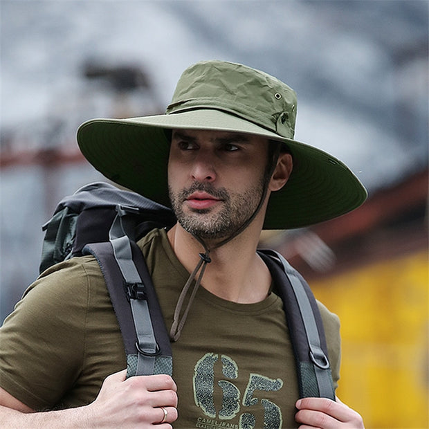 Men's UV sun hat designed for protection and style. This hat features a wide brim and UPF sun protection, shielding you from harmful UV rays while keeping you cool and comfortable in the sun.