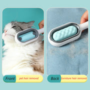 Introducing the Double-Sided Pet Grooming Brush, the perfect tool for keeping your furry friend's coat soft, smooth, and tangle-free.