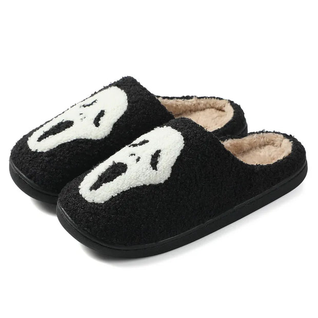 Ghost Face Halloween Slippers - Spooky and Fun Footwear for Halloween