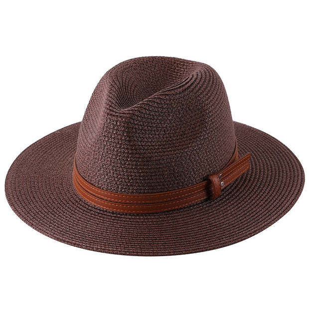 Wide brim straw hat, perfect for sun protection and summer style. Crafted from natural straw materials, this hat offers ample shade and breathability, ideal for sunny days at the beach or outdoor events.