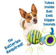 The Giggle Glow Ball Interactive Dog Toy is an exciting and engaging toy designed to keep your canine companion entertained for hours. With its unique design, this toy emits playful sounds and lights up, stimulating your dog's senses and encouraging active play.