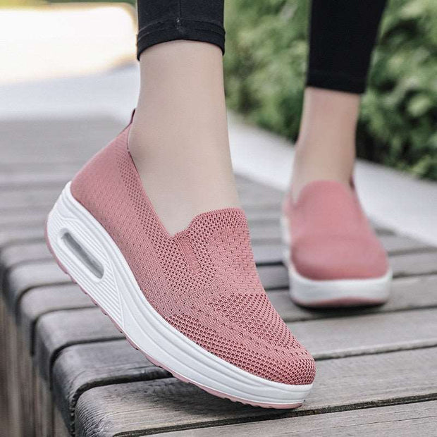 Breathable Mesh Slip-On Sneakers