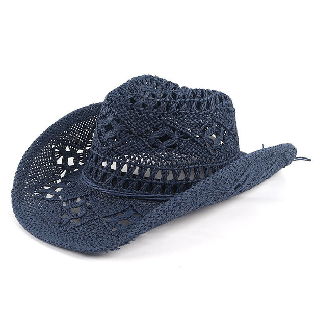 Fashion Hollowed Straw Hat - Sara closet