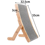 "Multi-Functional Wood Cat Scratch Board: Durable and versatile cat scratcher for happy and healthy felines."