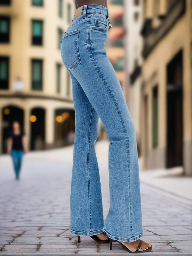 Gradient Flare Office Jeans - Sara closet