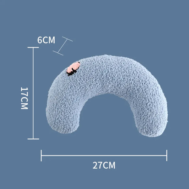 "Adorable cat neck pillow for ultimate comfort during travel or relaxation. Soft, cuddly, and perfect for cat lovers on the go."