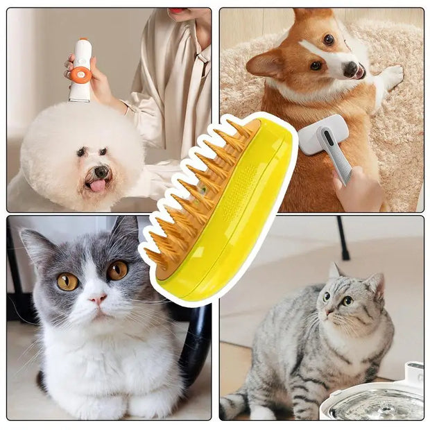 3-in-1 Electric Pet Grooming Brush - Sara closet