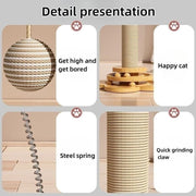 "Interactive Cat Toy with Sisal Scratching: Engage your cat's instincts while providing entertainment and satisfying scratching needs."