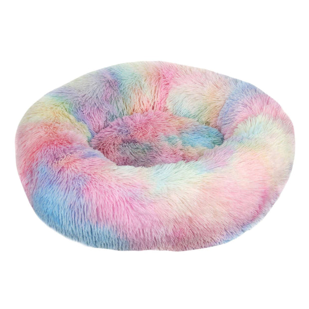 "Anti-Anxiety Calming Dog Bed: Provide comfort and relief to your furry friend with this soothing retreat designed to ease anxiety."