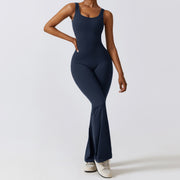 Women's fitness romper set - a sporty and comfortable two-piece ensemble designed for active wear, featuring a romper and matching top for versatile workout attire.