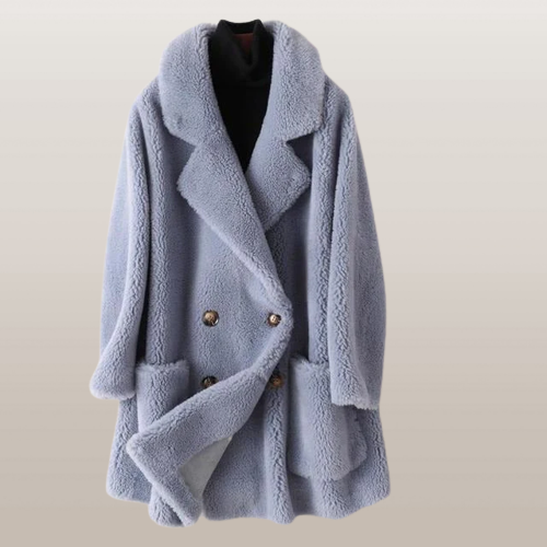 Thick Elegant Loose Coat - Sara closet