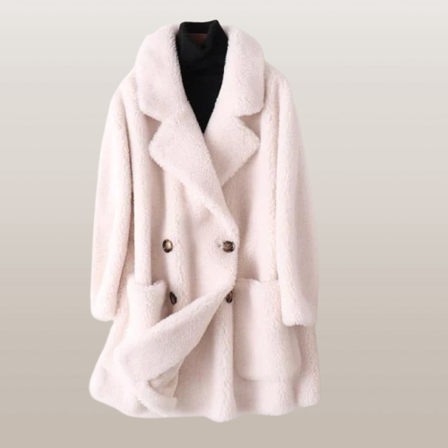 Thick Elegant Loose Coat - Sara closet