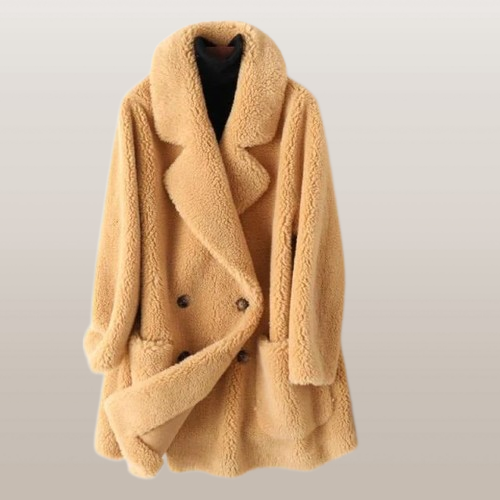 Thick Elegant Loose Coat - Sara closet