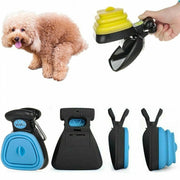 "Foldable Dog Poop Scoop: Conveniently clean up after your pet with this portable, space-saving tool for hassle-free walks."