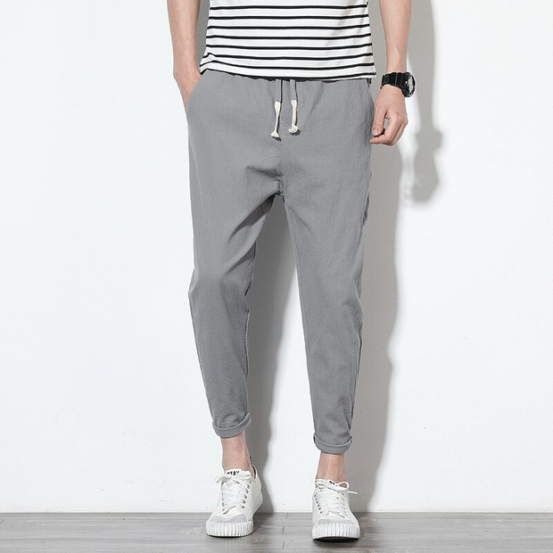 Slim Ankle-length Trousers - Sara closet