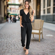 Women Off Shoulder Jumpsuit - Elegant and Chic One-Piece for Effortless Glamour