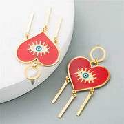 Heart Shaped Long Earrings - Romantic and Elegant Accessories for Every Occasion.