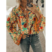 Printed Casual Loose Tops - Sara closet