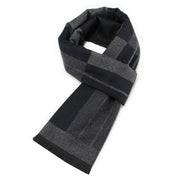 Men's warm plaid scarf, perfect for cold weather styling. Crafted from soft and cozy materials, this scarf features a classic plaid pattern, adding a touch of warmth and style to any outfit.