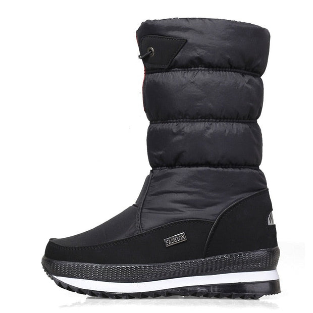 Stylish Mid-Calf Snow Velvet Boots for Women