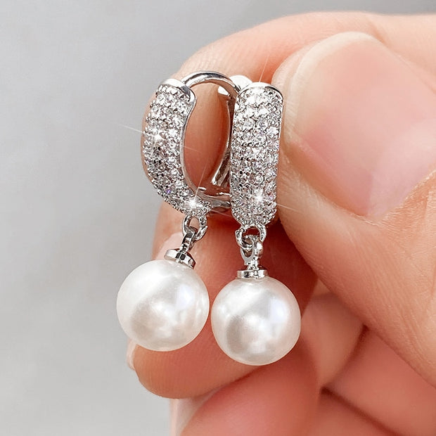 Simulated Pearl Earrings For Women - Sara closet