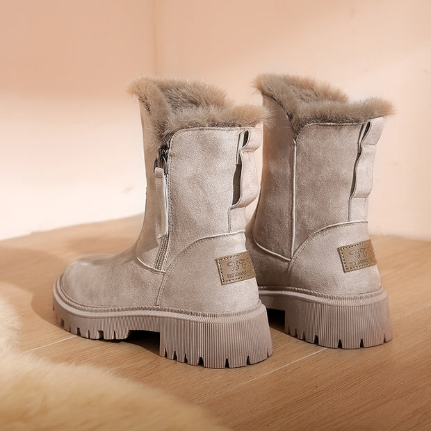 Warm Platform Boots - Cozy and Stylish Winter Footwear