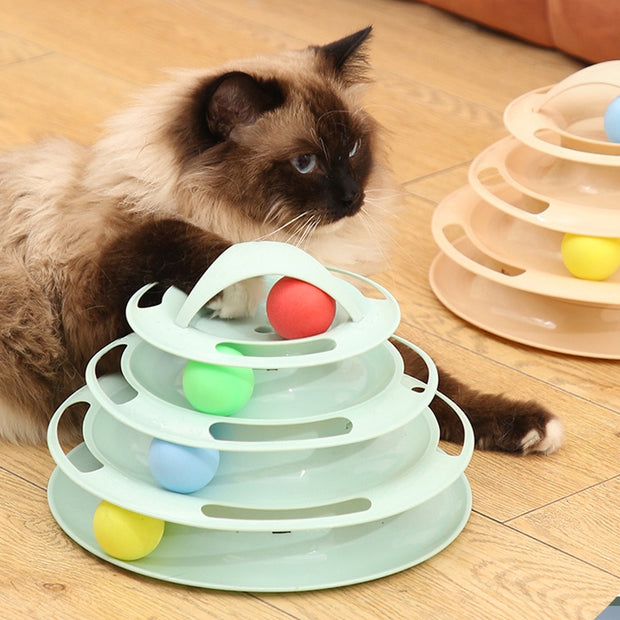"Turnable Toys for Cats: Interactive play essentials designed to engage your feline friend's curiosity and agility for endless entertainment."