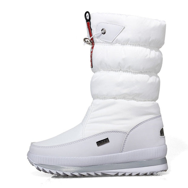Stylish Mid-Calf Snow Velvet Boots for Women