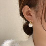 Pearl Studs Hoop Earrings - Sara closet