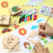 "Montessori-inspired drawing toys for kids, encouraging creativity and fine motor skills development through artistic exploration and self-expression."