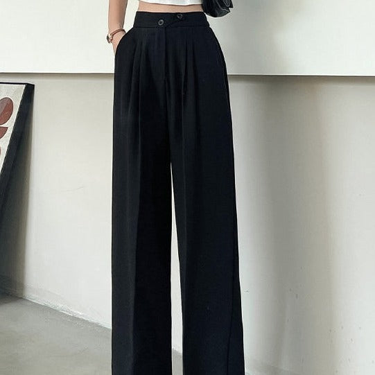 High Waist Straight Stacked Pants - Elevate Your Style with Sleek and Versatile Design. Perfect for Effortless Chic Looks and All-Day Comfort.