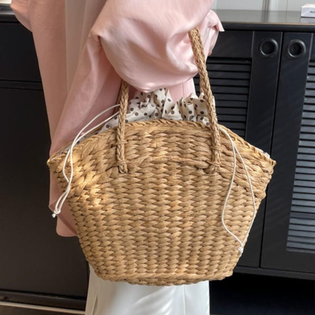 Luxury Straw Woven Tote HandBags - Sara closet