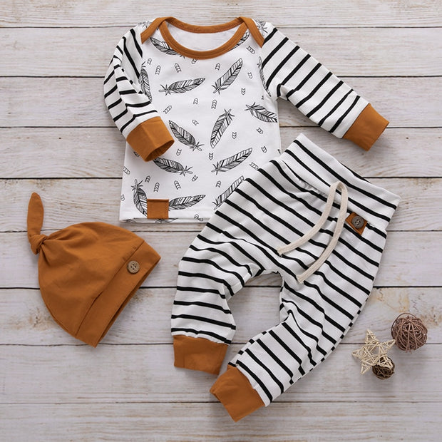 Printed Baby Boy Clothes Set - Sara closet