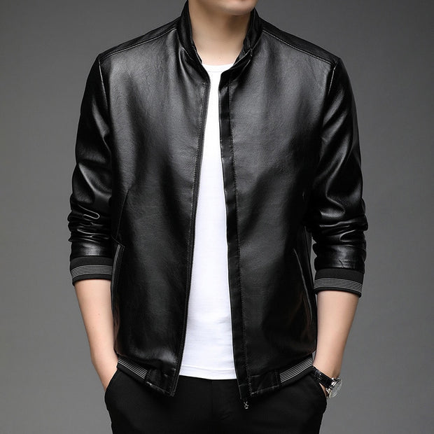 Men's Faux Leather Jacket - Sara closet