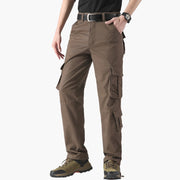 Men's tactical loose pants, combining durability and flexibility for outdoor activities. With reinforced stitching and multiple pockets, these pants are perfect for hiking, camping, or tactical training.