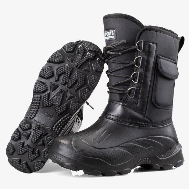 Men's Winter Snow Boots - Durable and Insulated Footwear for Cold Weather Adventures"