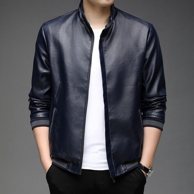 Men's Faux Leather Jacket - Sara closet