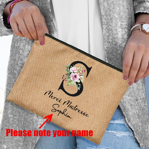Personalized Teacher's Cosmetic Bag - Sara closet