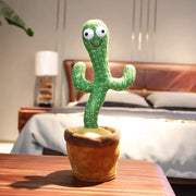 "Adorable dancing cactus toy with vibrant colors and lively movements, bringing joy and entertainment to children with its playful antics."