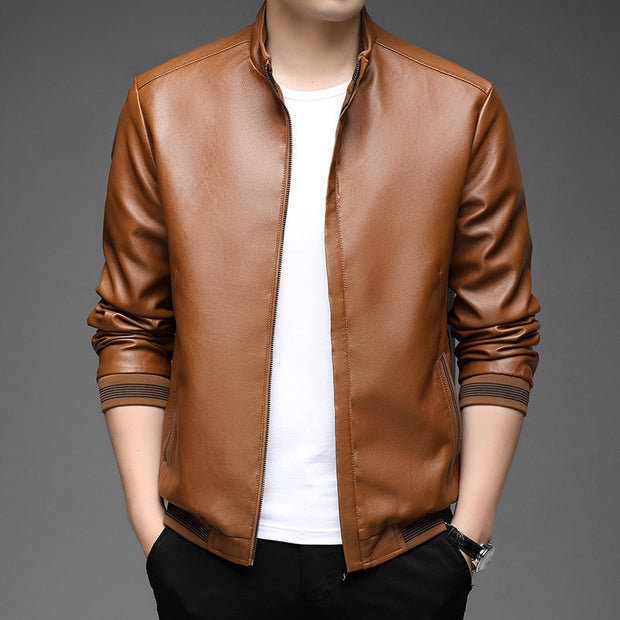 Men's Faux Leather Jacket - Sara closet